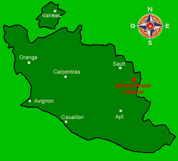 Saint Christol d'Albion dans le dpartement de Vaucluse